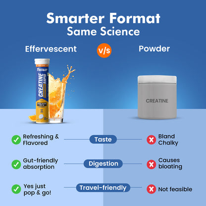 Fast&Up Creatine Rapid Effervescent - Orange Flavour Single