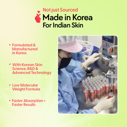 Fast&Up Outshine Korean Face Serum – Fades Dark Spots & Brightens Skin with Glutathione, Niacinamide & Vitamin C