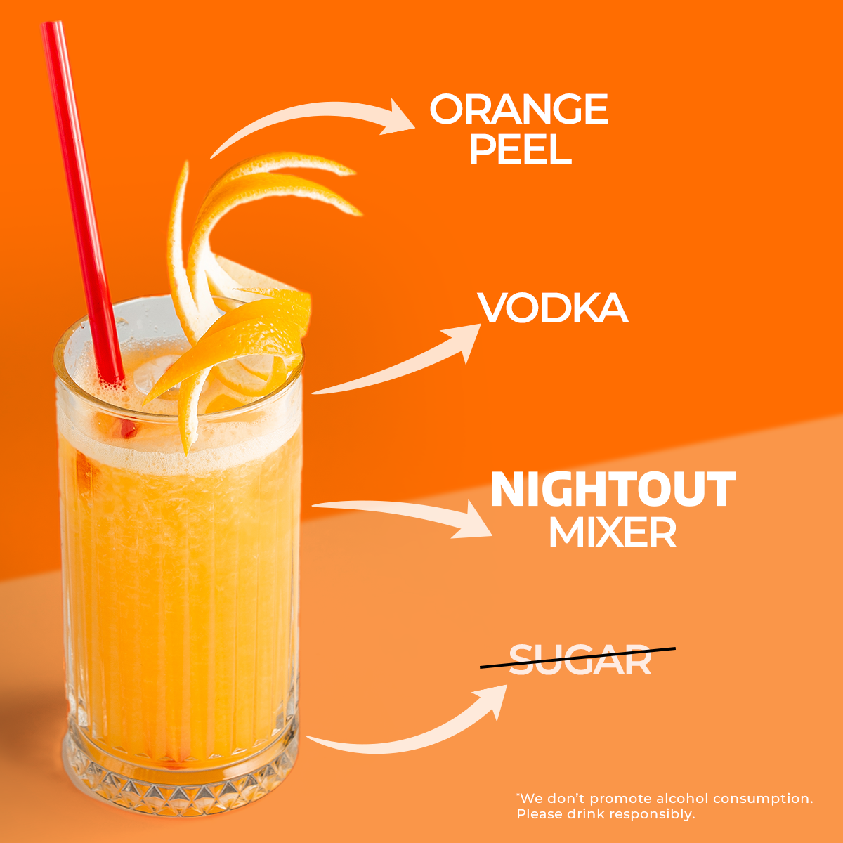 Fast&Up Instant Cocktail Mix – Orange Screwdriver