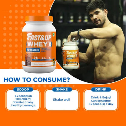 Fast&Up Whey Advanced - Isolate + Hydrolyzed Whey - Rich Chocolate