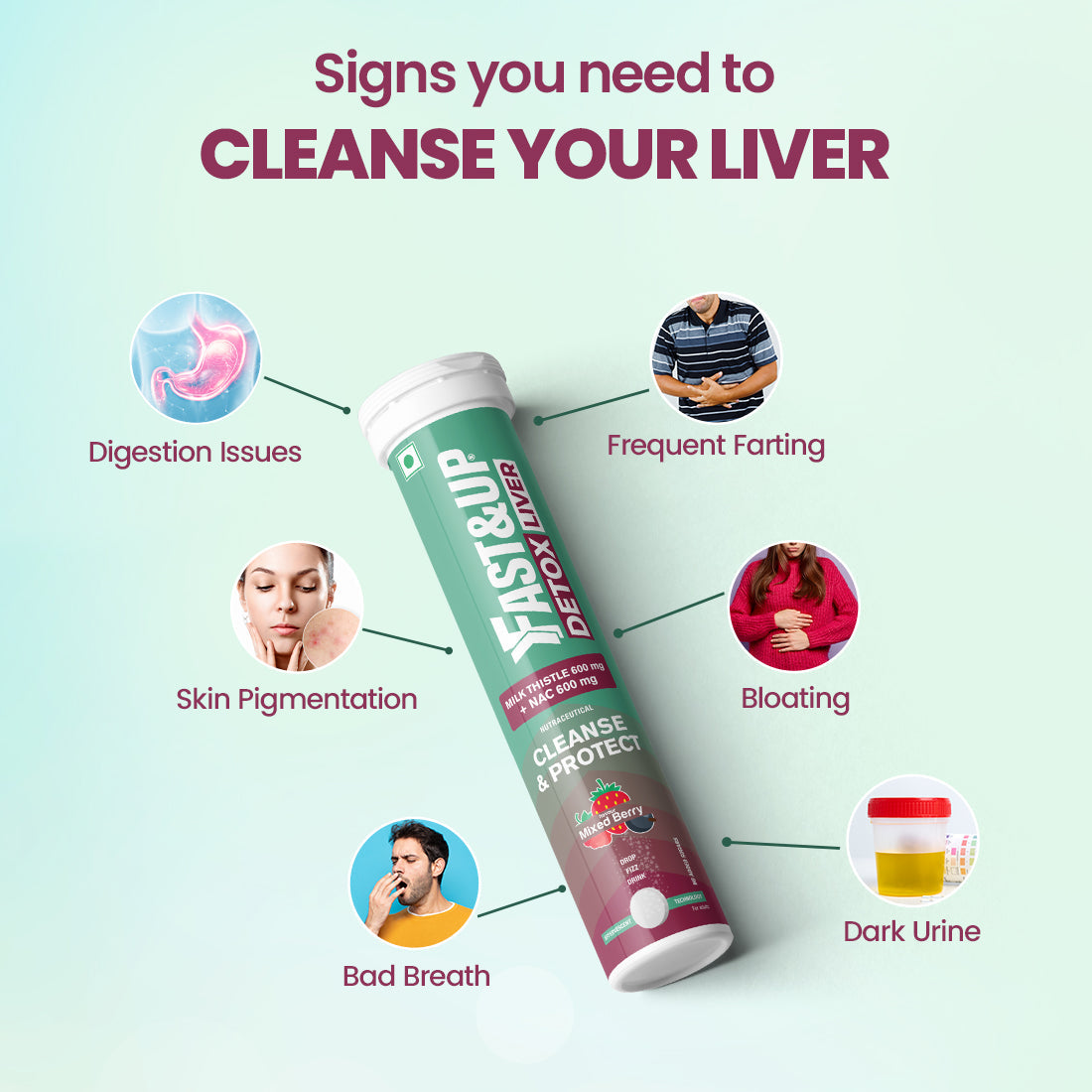 Fast&Up Daily Liver Cleanser with Milk Thistle + NAC
