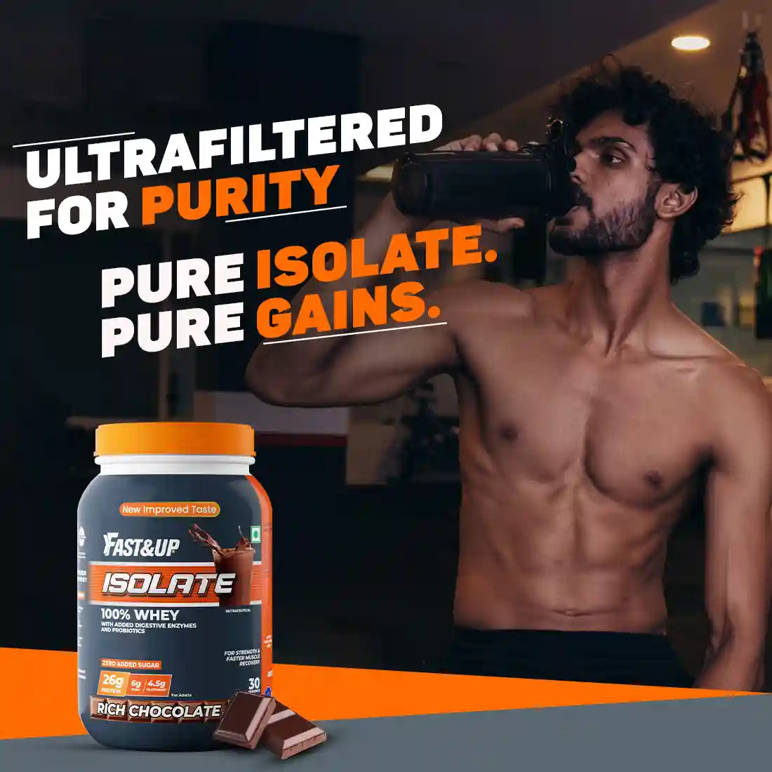 Fast&Up Whey Isolate - Rich Chocolate - 30 Servings