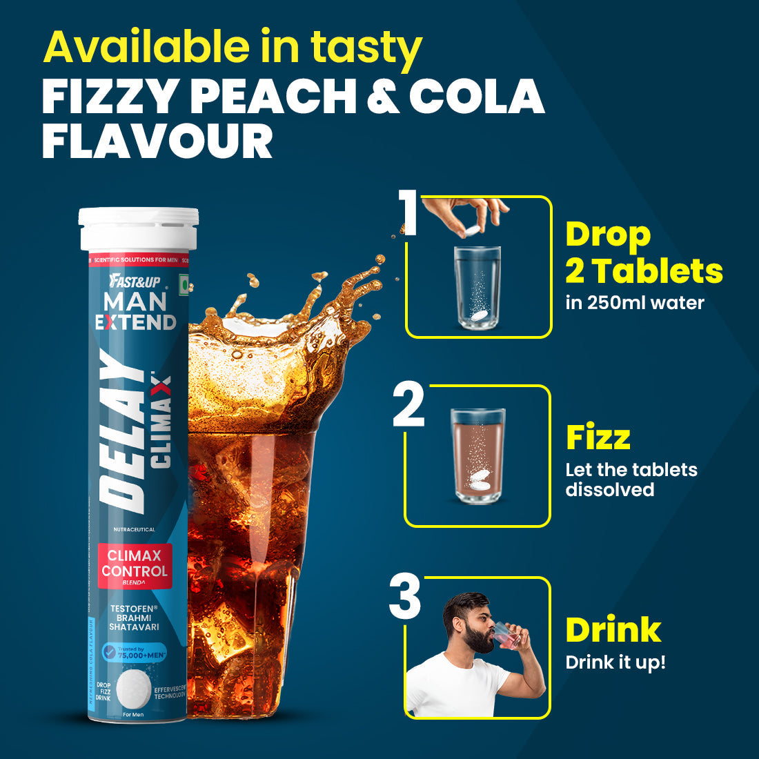 Fast&Up Man Extend Delay Climax- India's First Supplement for Better S*x