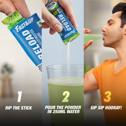 Fast&Up Reload Zero Sugar Instant Hydration Sticks- Kiwi Berry