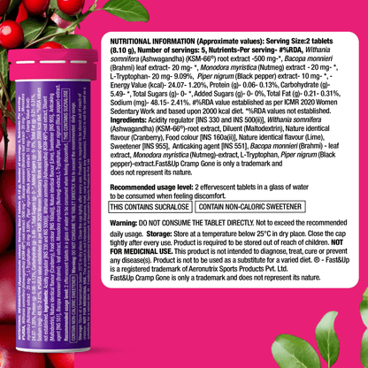 Fast&Up Cramp Gone – Menstrual Cramps & Pain Support - Cranberry