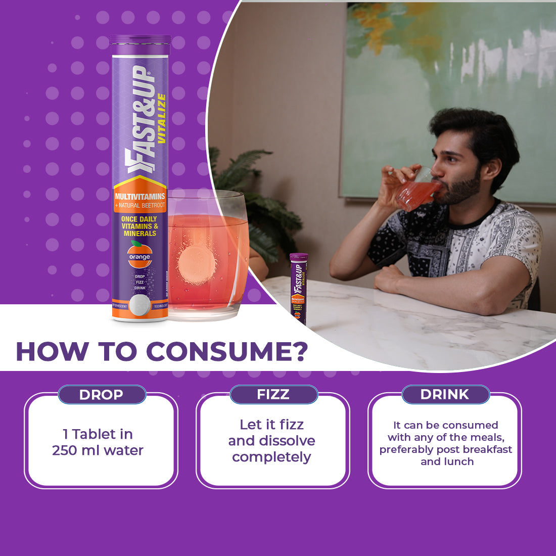 Fast&Up Multivitamins - Orange Single