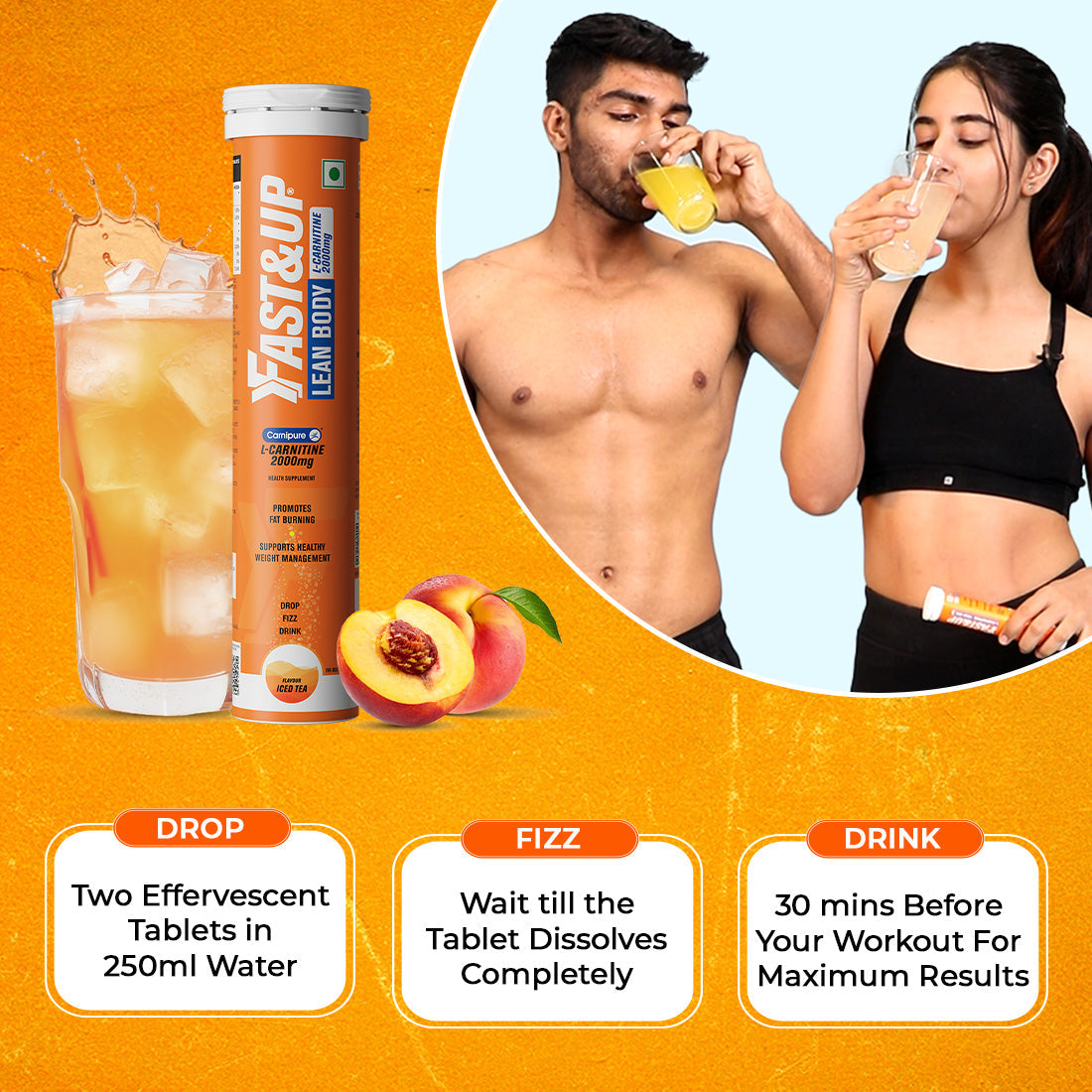 Fast&Up Lean Body for Weight Loss - Iced Tea