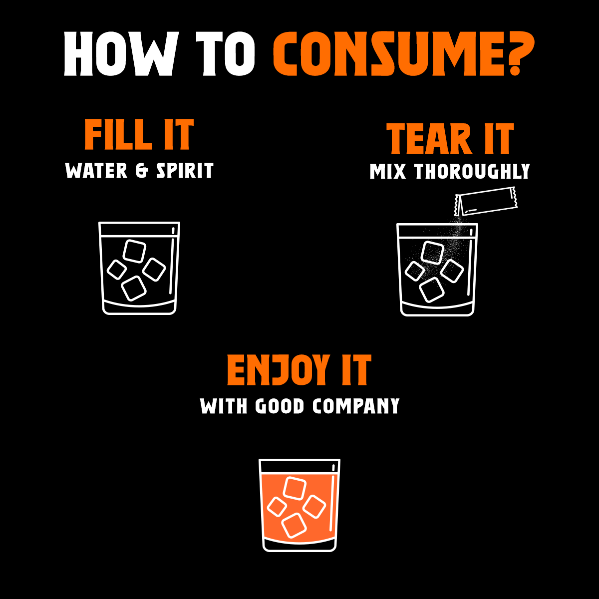Fast&Up Instant Cocktail Mix – Orange Screwdriver