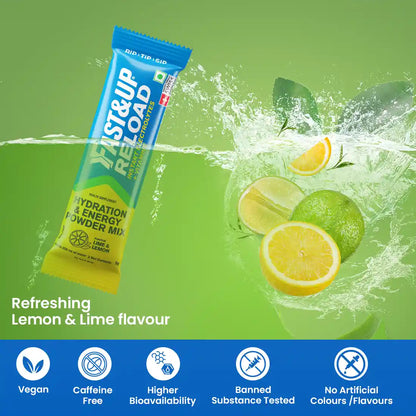 Fast&Up Reload - Low Sugar Instant Hydration Sticks - Lime & Lemon