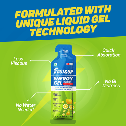 Fast&Up Energy Gel Caffeinated - Lime and Lemon