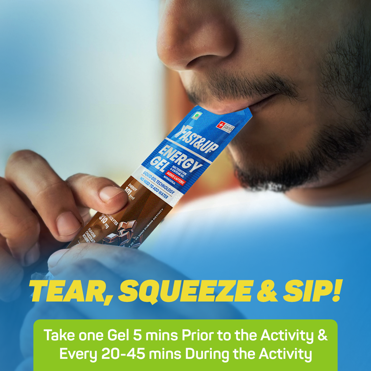 Fast&Up Energy Gel Caffeinated - Lime and Lemon