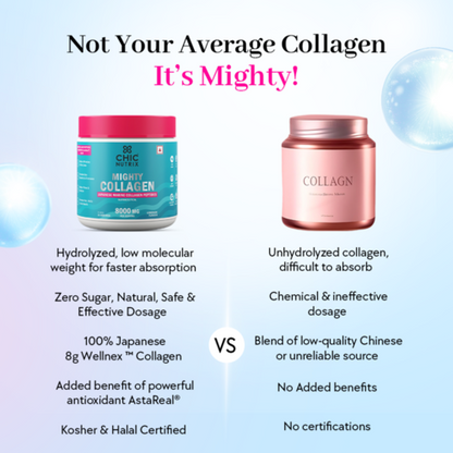 Fast&Up Marine Collagen Supplement for Youthful Skin - Lemonade