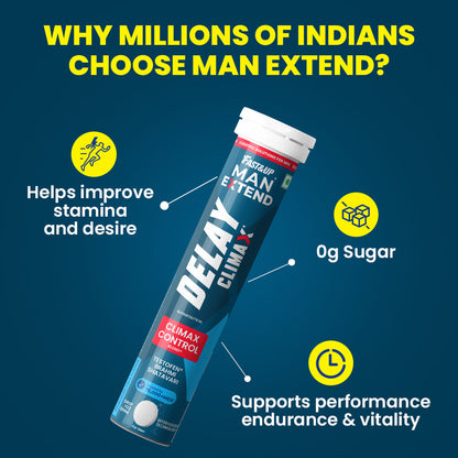 Fast&Up Man Extend Delay Climax- India's First Supplement for Better S*x - Cola