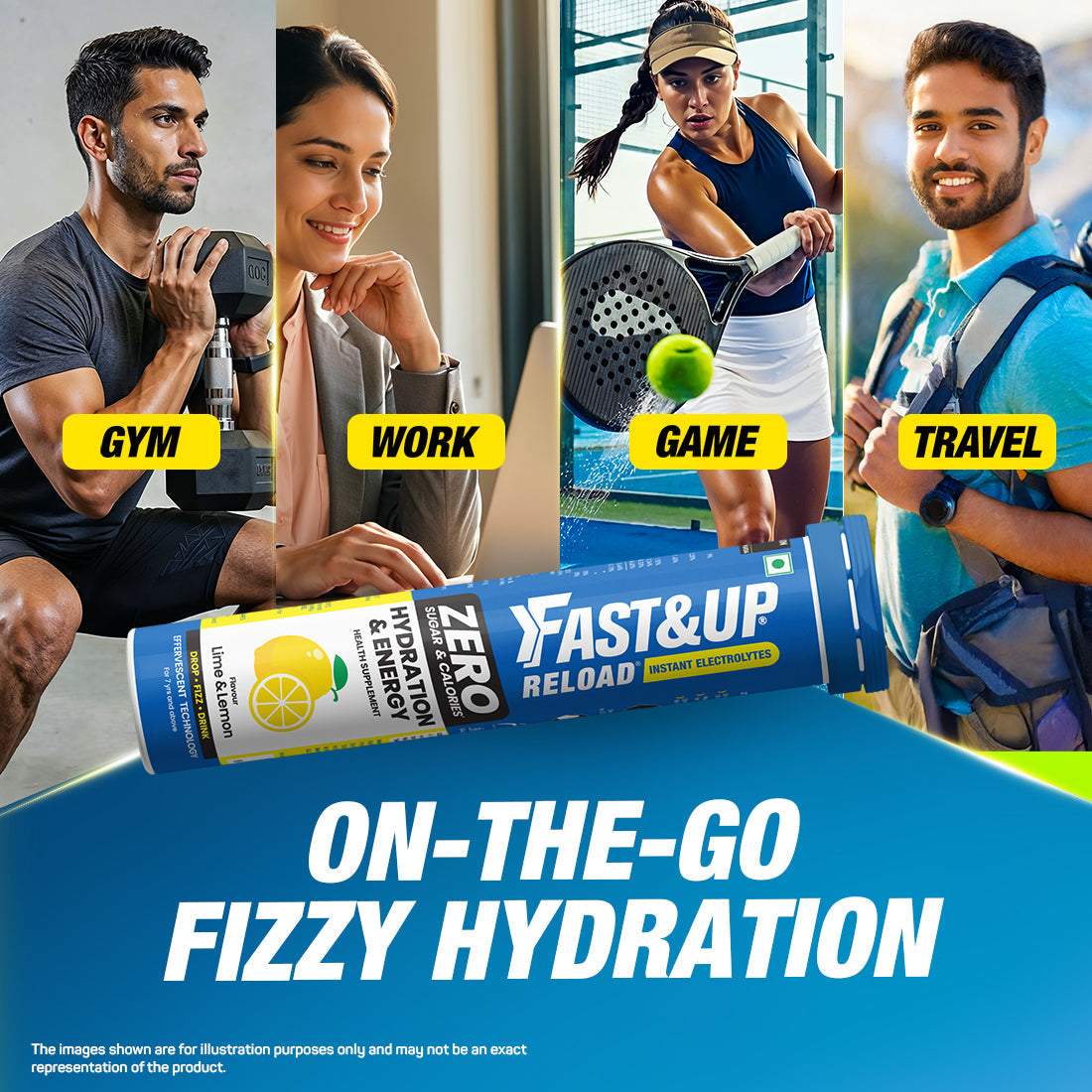 Fast&Up Reload Zero Instant Hydration Drink - Lime and Lemon