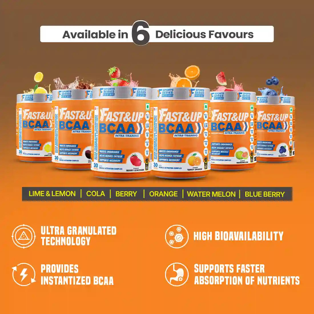 Fast&Up BCAA Advanced - Orange