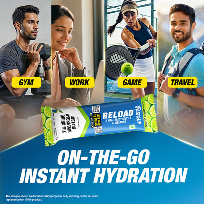 Fast&Up Reload - Low Sugar Instant Hydration Sticks - Lime & Lemon