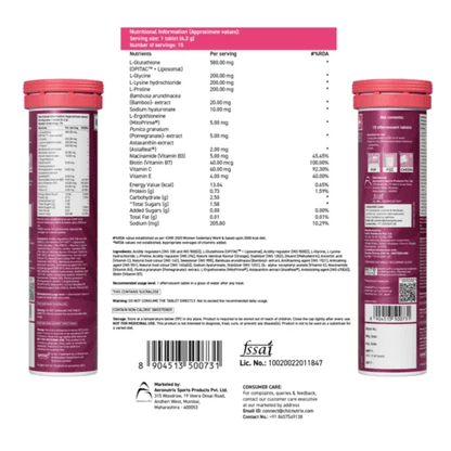 Fast&Up Chicnutrix Glow Advanced – Liposomal Glutathione, Ergothioneine & Strong Antioxidant Formula for Uneven Skin Tone