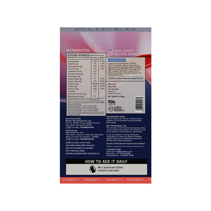 Ace Blend Hydro Hype, Natural Beetroot Extract with Vitamins & Minerals | Spicy Guava (5 Sachets)