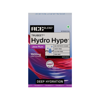 Ace Blend Hydro Hype, Natural Beetroot Extract with Vitamins & Minerals | Java Plum (5 Sachets)