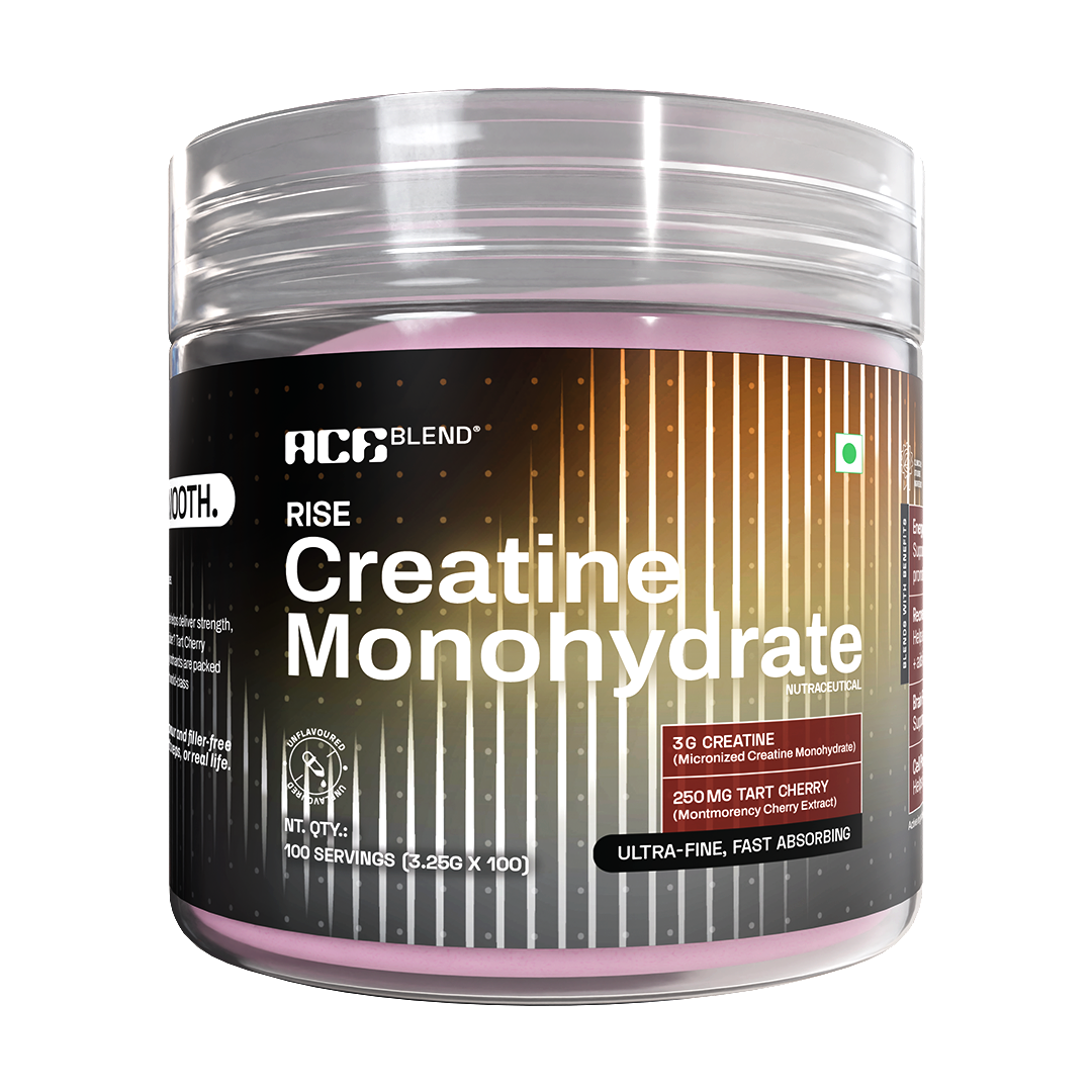 Ace Blend Rise Creatine Monohydrate, Ultra-Fine & Fast Absorbing, Recovery Support | 100 g