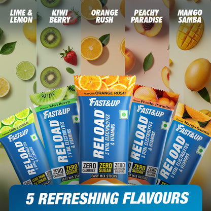 Fast&Up Reload Zero Sugar Instant Hydration Sticks - Assorted