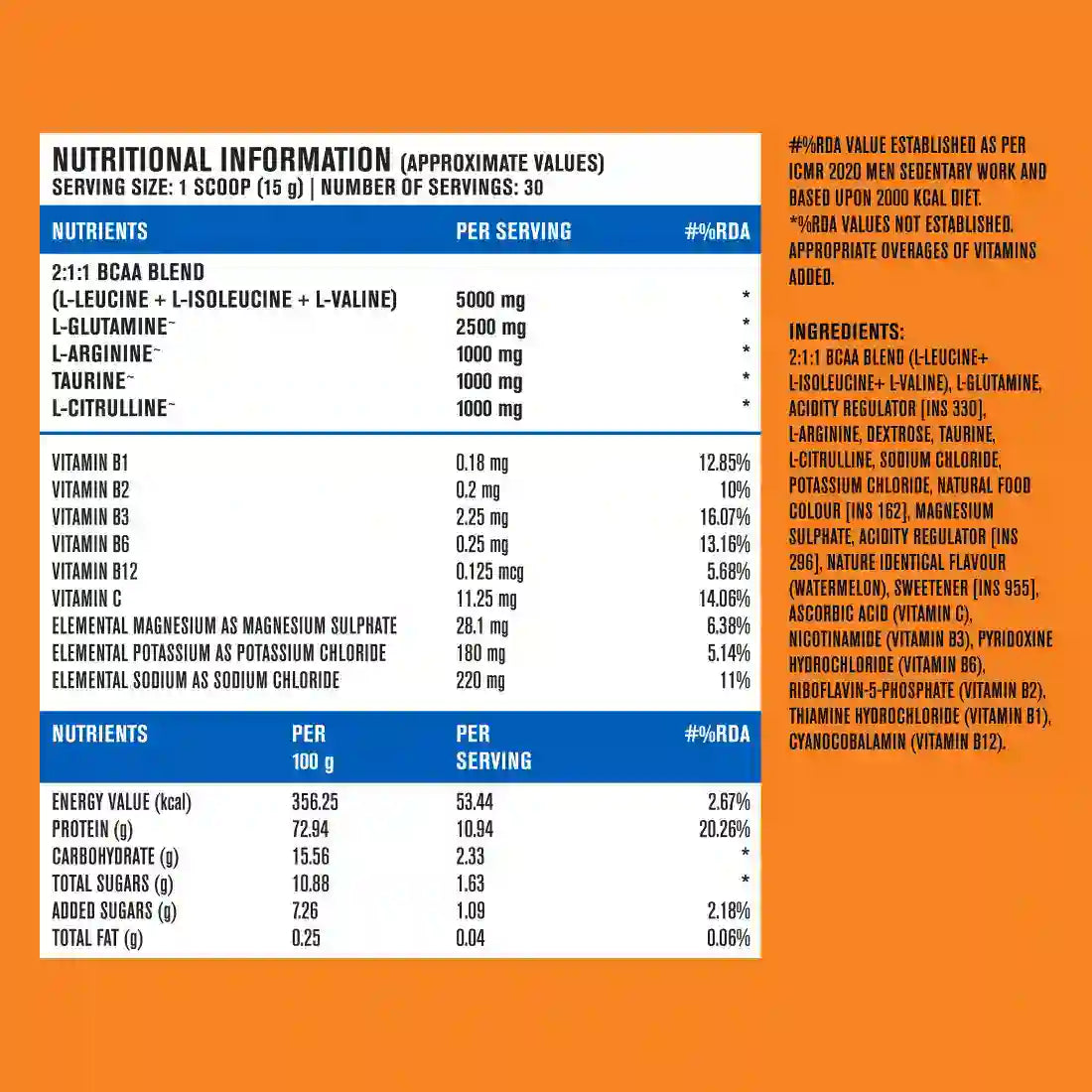 Fast&Up BCAA Advanced - Watermelon