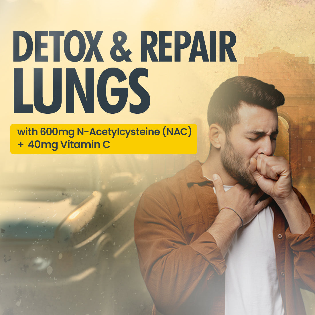 Fast&Up Daily Lung Cleanser with NAC + Vit. C - Strawberry