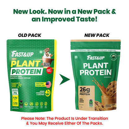 Fast&Up Plant Protein - Cookies & Cream - 1Kg