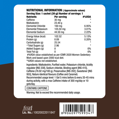 Fast&Up Energy Gel - Caffeinated - Caramel Coffee