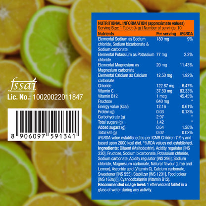 Fast&Up Reload Low Sugar Instant Hydration Drink - Lime & Lemon