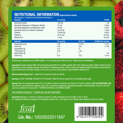 Fast&Up Reload Zero Sugar Instant Hydration Sticks- Kiwi Berry