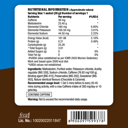 Fast&Up Energy Gel - Caffeinated - Chocolate Bourbon