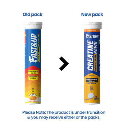 Fast&Up Creatine Rapid Effervescent - Orange Flavour Single
