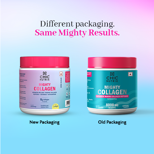 Fast&Up Marine Collagen Supplement for Youthful Skin - Lemonade