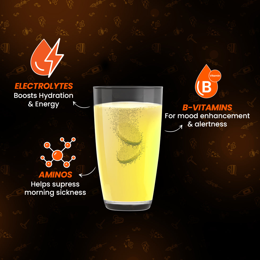 Fast&Up Instant Hangover Relief - Fizzy Lemon
