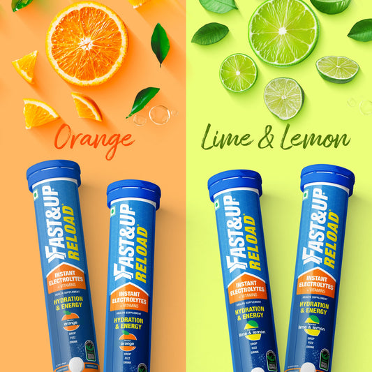 Fast&Up Reload Citrus Cooler Combo - Orange and Lime & Lemon