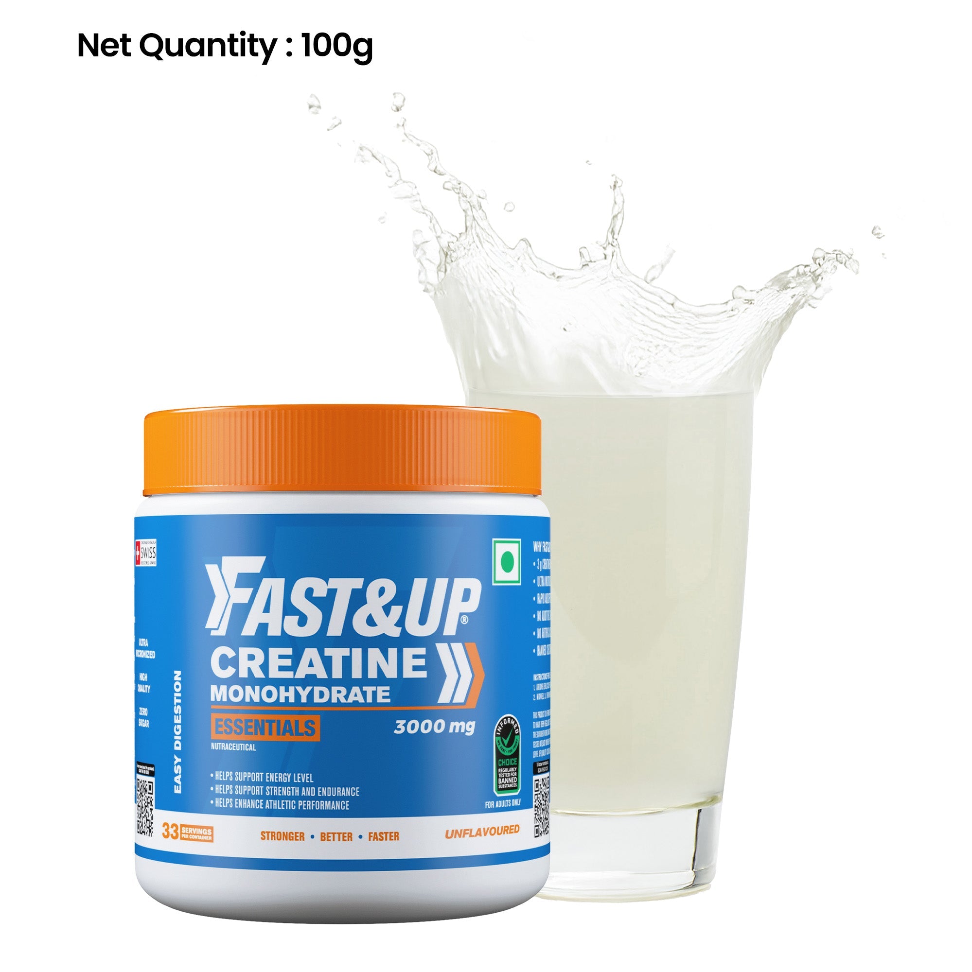 Fast&Up Creatine Monohydrate Essentials – Everyday Essentials