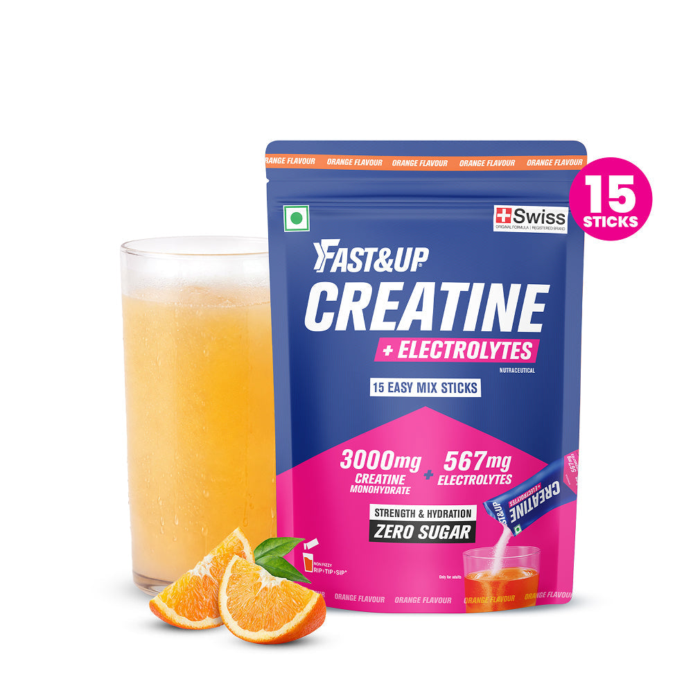 Fast&Up Creatine + Electrolytes - 2x Power - Orange Flavour