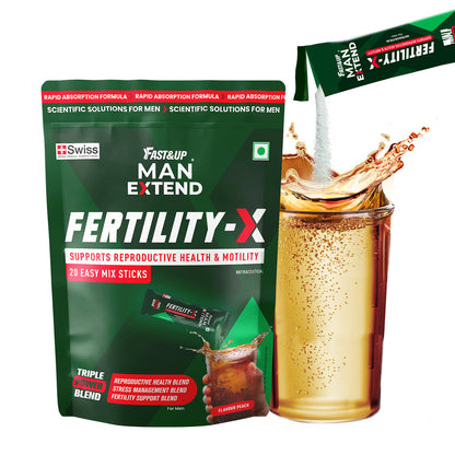 Fast&Up Man Extend Fertility-X : Advanced Male Fertilty and Reproductive Health -  Peach