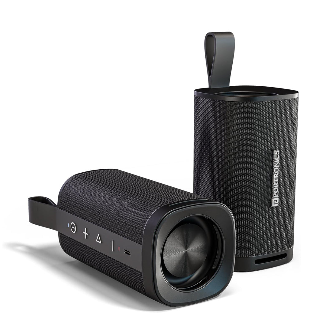 Portonics Fynix Mini
Dual Passive Radiator | Upto 4 Hours Playtime | Type C Charging | TWS Mode
