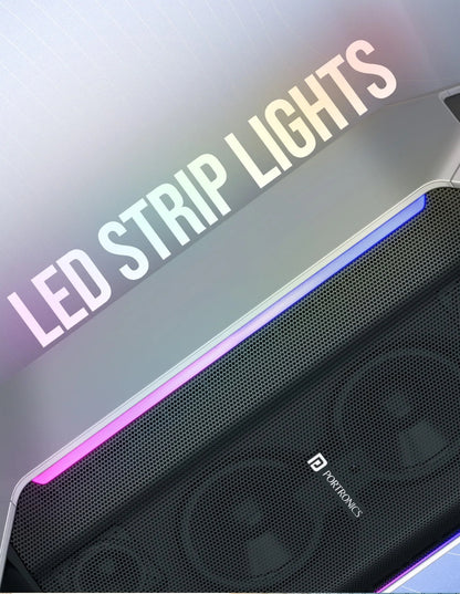 Portonics Dash 13 | 150W
Bass Boost Technology | Upto 6 Hours Playtime | Dual Driver Speaker | Type C Charging