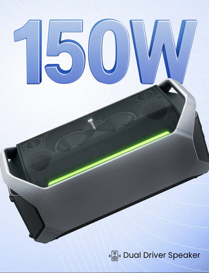 Portonics Dash 13 | 150W
Bass Boost Technology | Upto 6 Hours Playtime | Dual Driver Speaker | Type C Charging