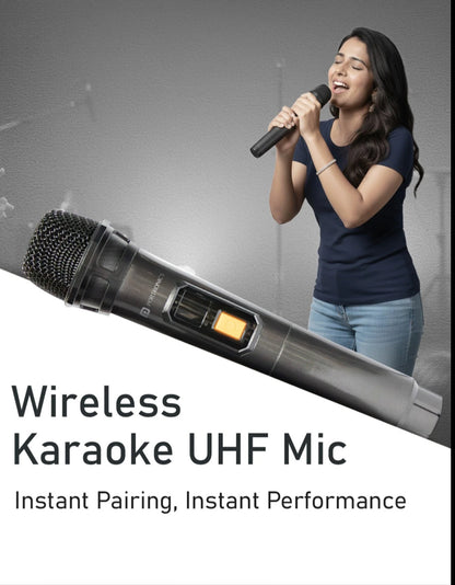 Portonics Iron Beats 5 Prime
Upto 6 Hours Playtime | Wireless Karaoke UHF Mic | Bass Boost Technology | Wheeled Party Speaker