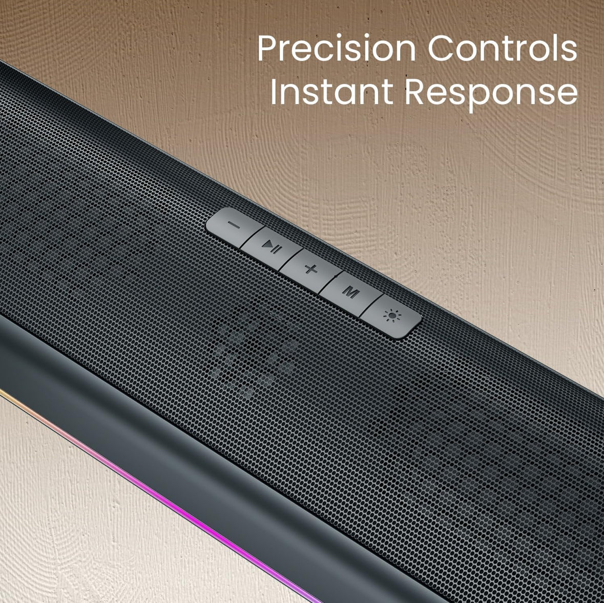 Portonics                                      Zuno- Deep Bass| Bluetooth Version 5.3 | Multiple EQ Mode | Sleek Remote Control