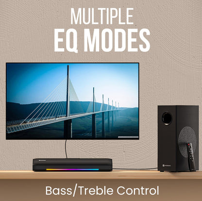Portonics                                      Zuno- Deep Bass| Bluetooth Version 5.3 | Multiple EQ Mode | Sleek Remote Control