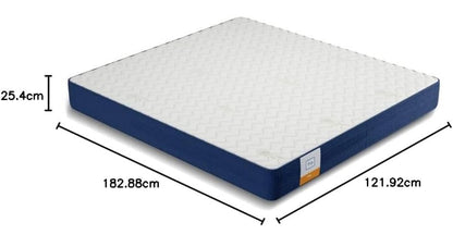 Flo Ergo™ Memory Foam Mattress infused with Aloe Vera and Motion Isolation™ Technology, offering Medium Soft comfort for restful sleep | 4-Inch Thick | King Size (72 × 70 × 4 inches) | Backed by a 10-Year Warranty