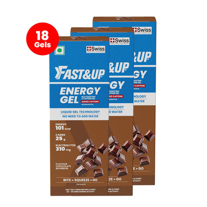 Fast&Up Energy Gel - Caffeinated - Chocolate Bourbon