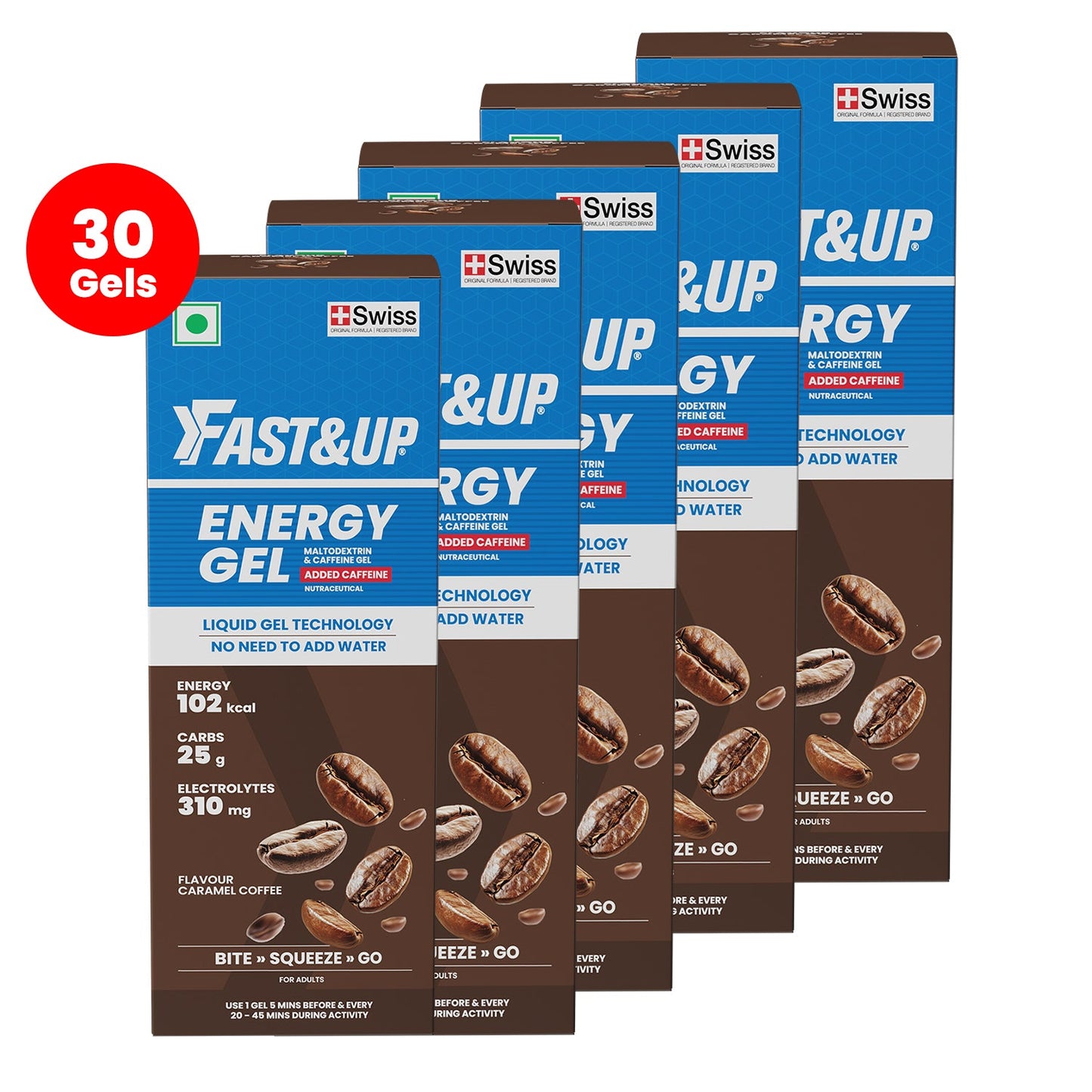 Fast&Up Energy Gel - Caffeinated - Caramel Coffee
