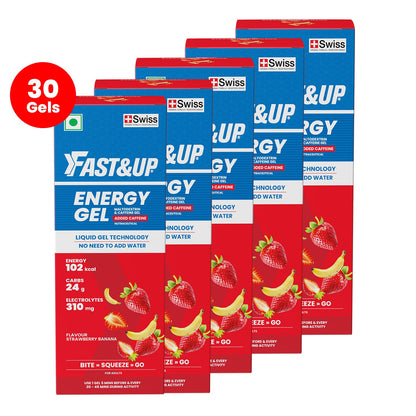 Fast&Up Energy Gel - Caffeinated - Strawberry Banana