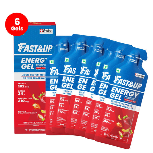 Fast&Up Energy Gel - Caffeinated - Strawberry Banana